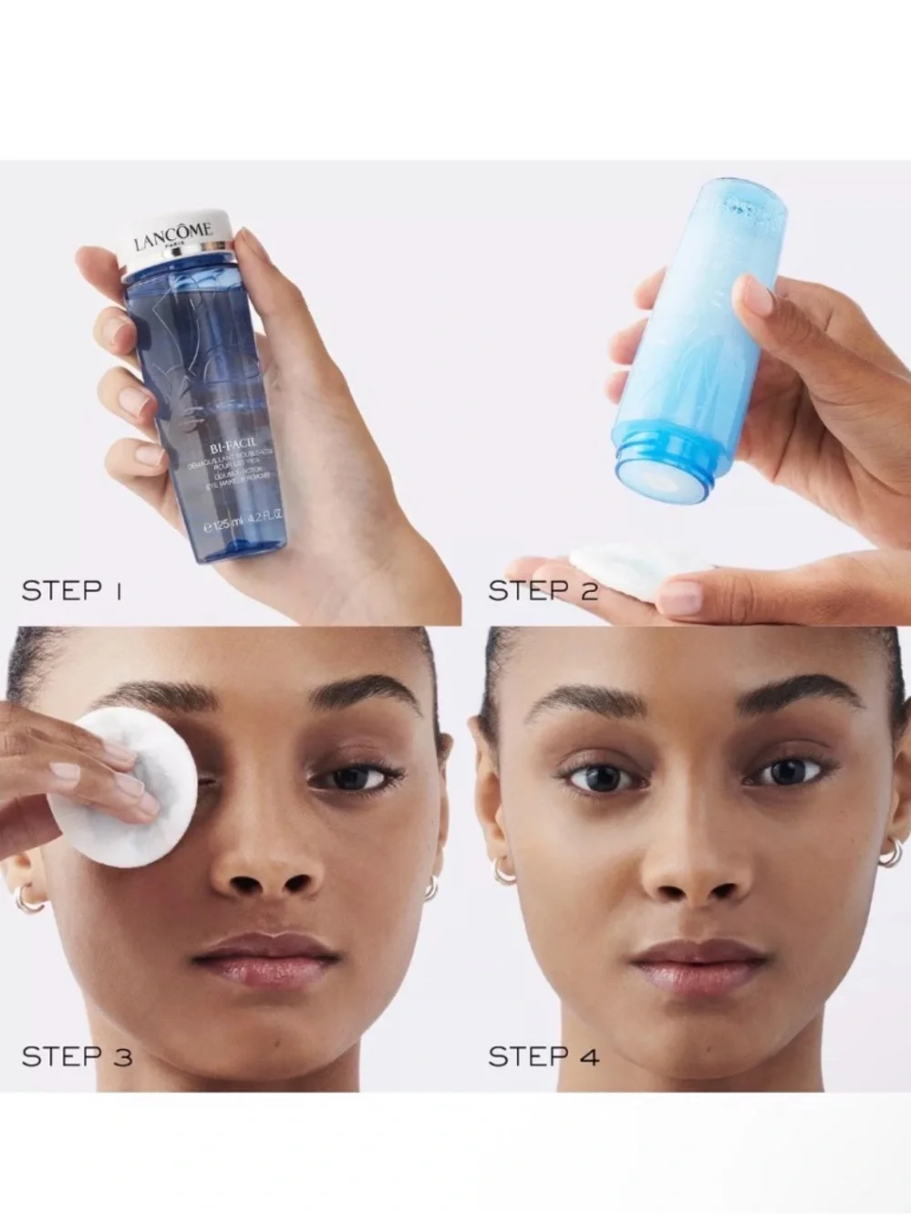 Lancôme Bi-Facil Double-Action Eye Makeup Remover - Blue & White